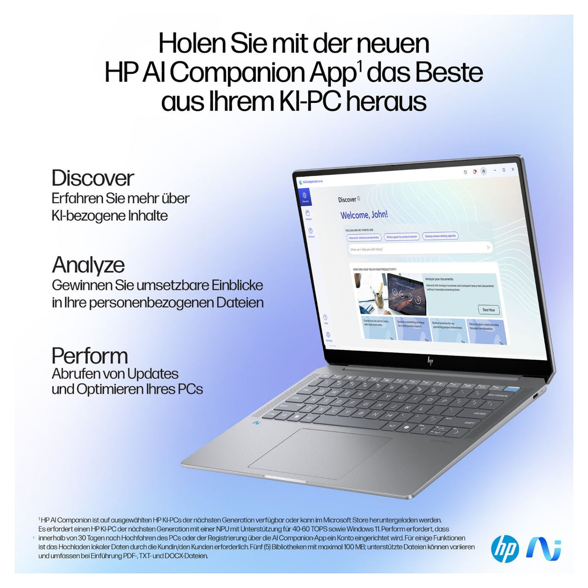 HP OmniBook Ultra AI PC 14-fd0192ng RYZ AI 9 365/16GB/2TBSSD/W11 Home Touch