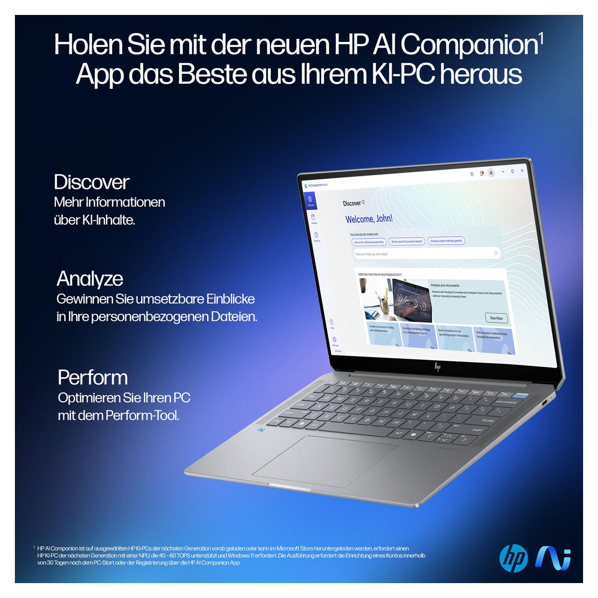 HP OmniBook Ultra AI PC 14-fd0192ng RYZ AI 9 365/16GB/2TBSSD/W11 Home Touch