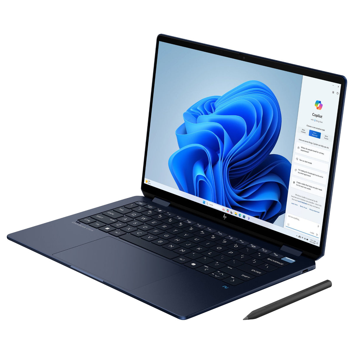 HP OmniBook Ultra Flip 14-fh0172ng inkl. HDMI Adapter & Pen CU7 256V/16GB/2TBSSD/W11 Home Touch