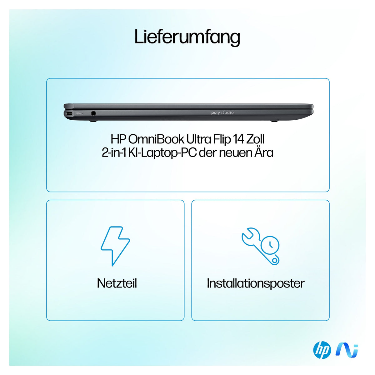 HP OmniBook Ultra Flip 14-fh0172ng inkl. HDMI Adapter & Pen CU7 256V/16GB/2TBSSD/W11 Home Touch