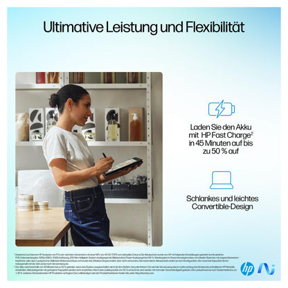 HP OmniBook Ultra Flip 14-fh0172ng inkl. HDMI Adapter & Pen CU7 256V/16GB/2TBSSD/W11 Home Touch