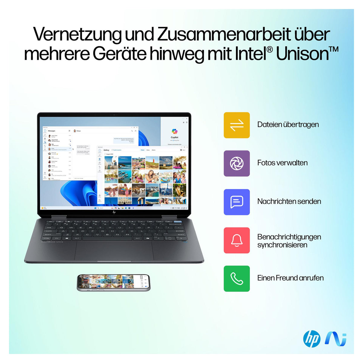 HP OmniBook Ultra Flip 14-fh0174ng inkl. HDMI Adapter & Pen CU 7 258V/32GB/2TBSSD/W11 Home Touch