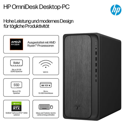 HP Omnidesk Desktop PC M02-0153ng RYZ5 8500G/16GB/512SSD/W11 Home