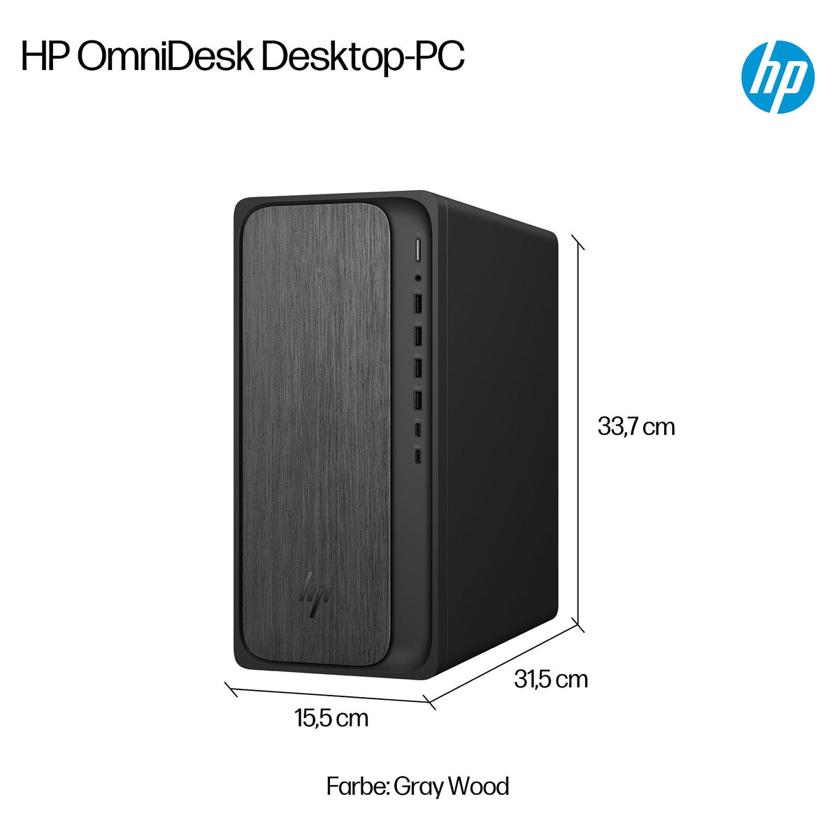 HP Omnidesk Desktop PC M02-0153ng RYZ5 8500G/16GB/512SSD/W11 Home