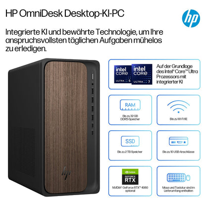 HP Omnidesk Desktop PC M03-0177ng CU7 265/32GB/1TBSSD/W11 Home