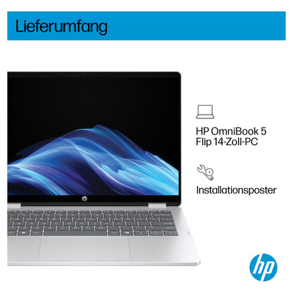 HP OmniBook 5 Flip 14-fp0177ng Core7 150U/16GB/1TBSSD/W11 Home
