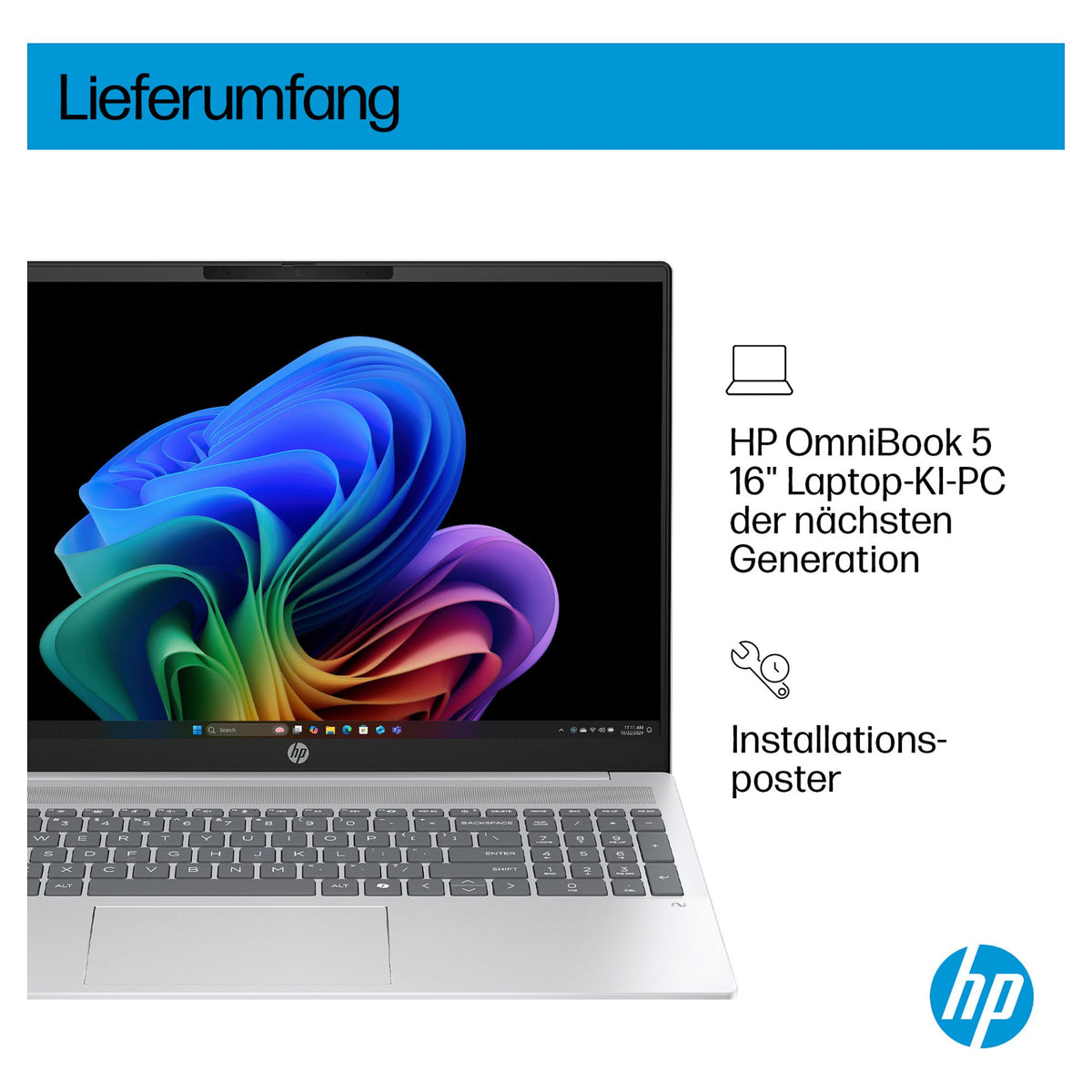 HP OmniBook 5 16-ag1173ng RYZ AI 7 350/16GB/512SSD/W11 Home
