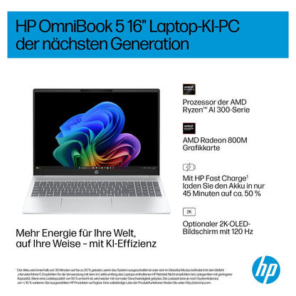 HP OmniBook 5 16-ag1173ng RYZ AI 7 350/16GB/512SSD/W11 Home