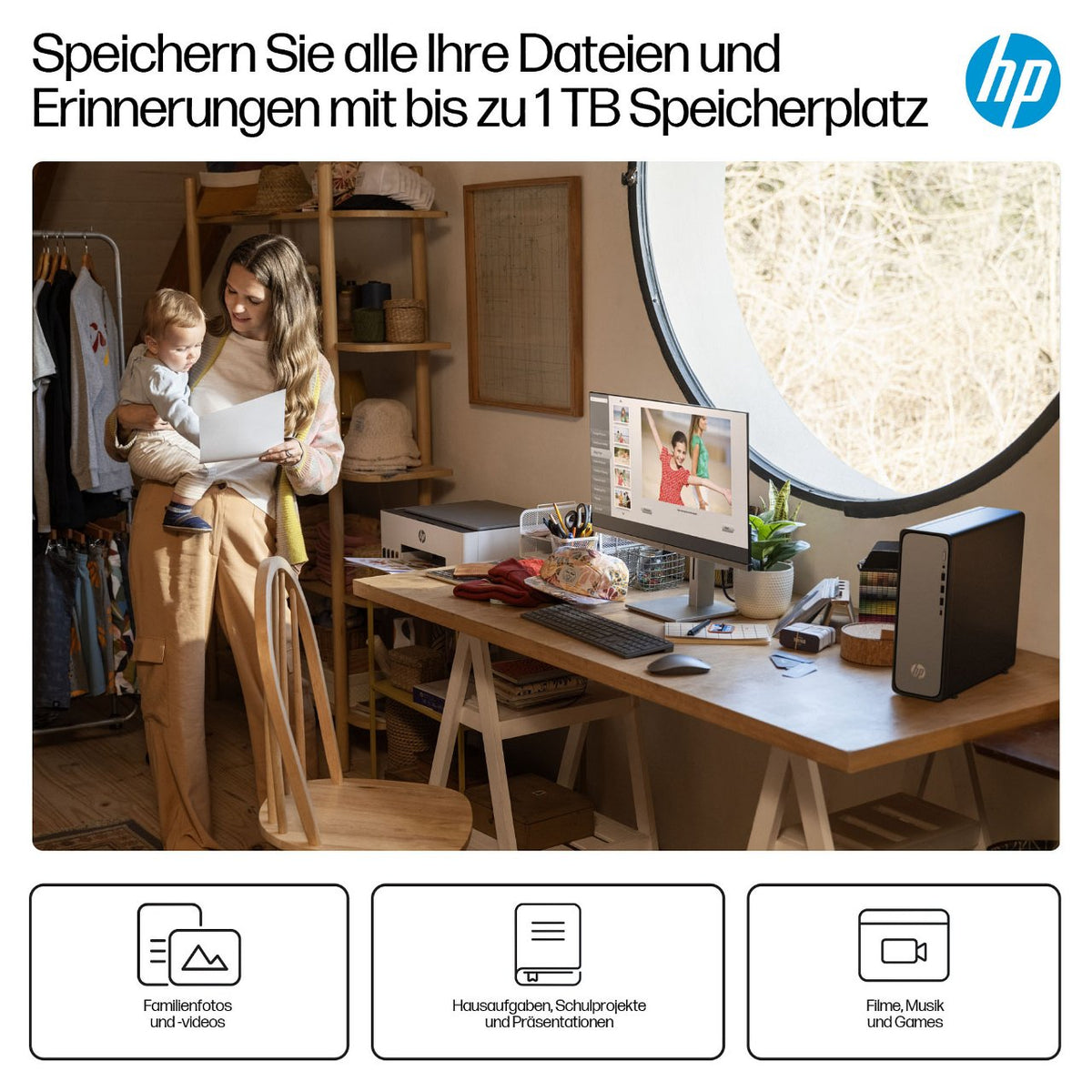 HP Slim Desktop S03-0136ng i3-14100/16GB/512SSD/W11 Home