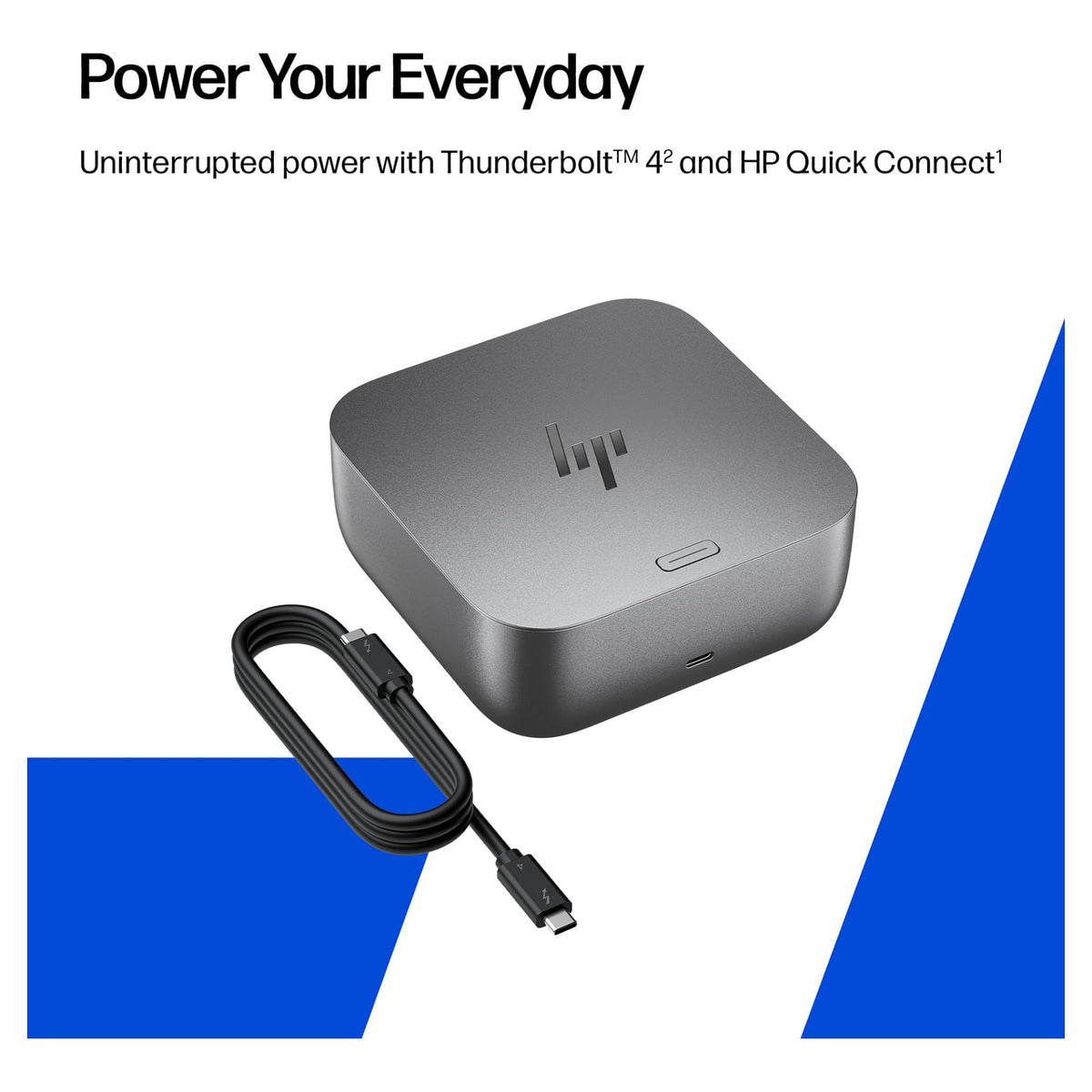 D HP Thunderbolt 4 100W G6 Dock TBT4 HDMI RJ-45 2xUSB-C 2xDP 3xUSB UK Plug