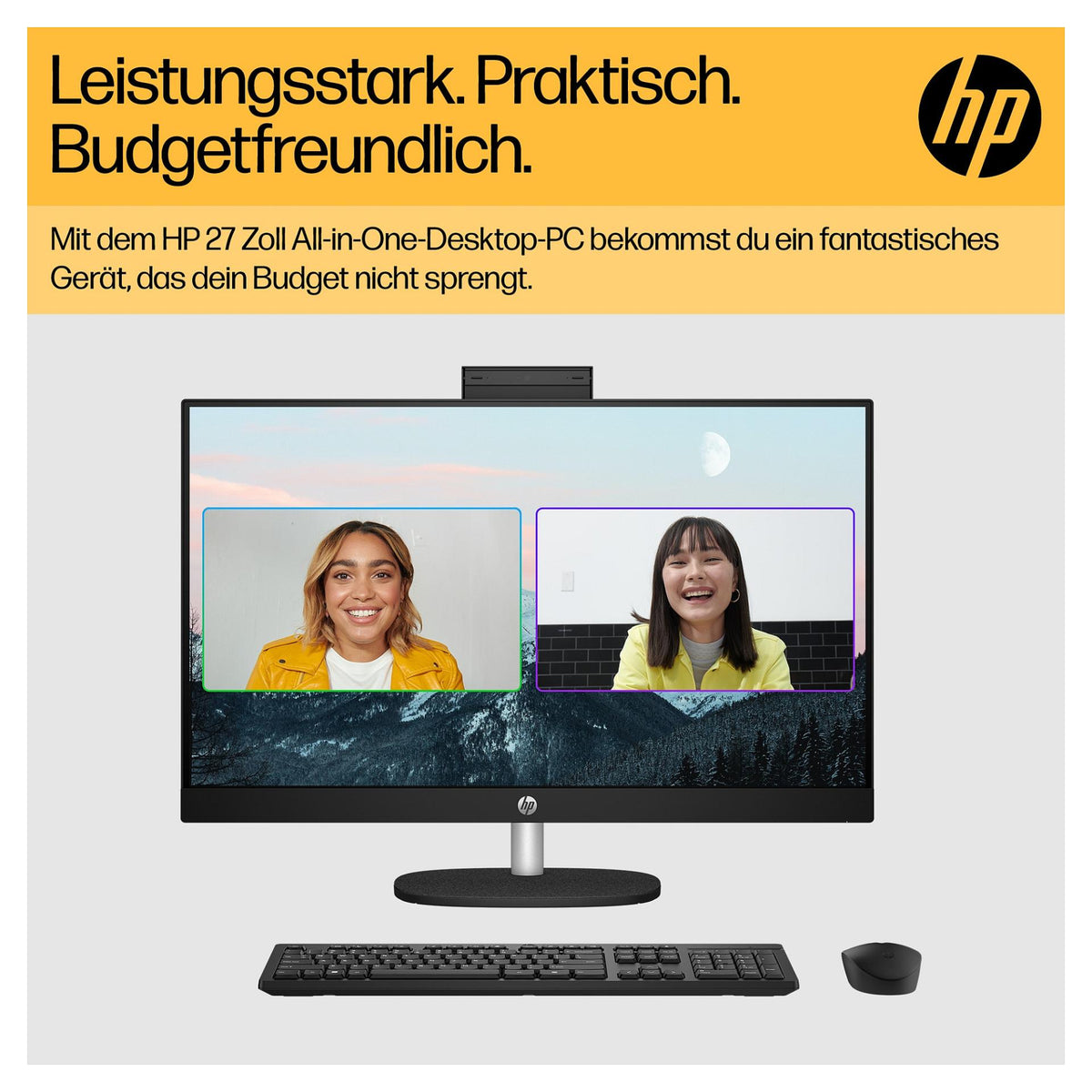 AIO HP All-in-One PC 27-cr0104ng RYZ7 7730U/16GB/1TBSSD/W11 Home