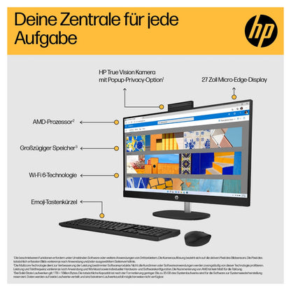 AIO HP All-in-One PC 27-cr0104ng RYZ7 7730U/16GB/1TBSSD/W11 Home