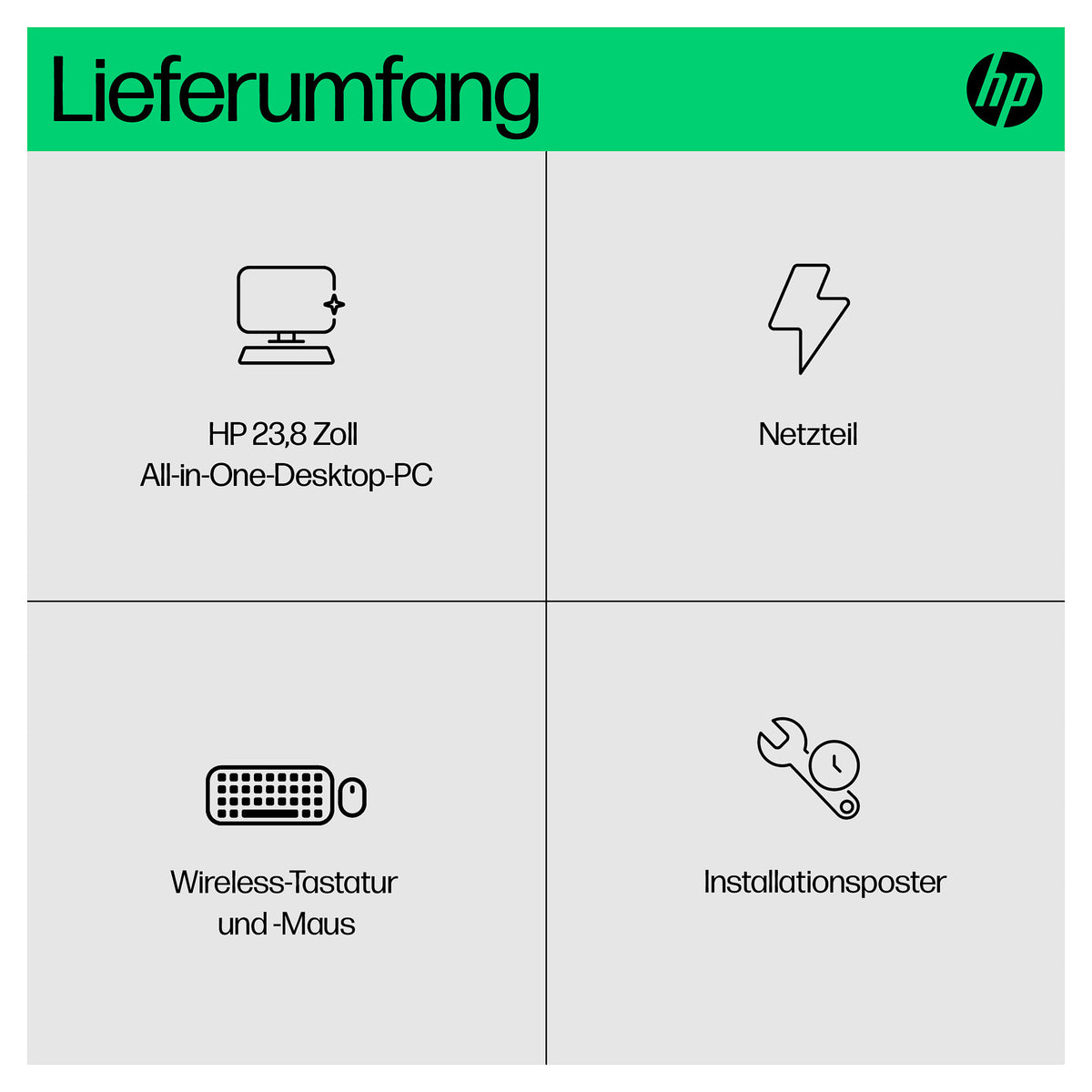 AIO HP All-in-One Touch PC 24-cr0241ng 23,8 i3 N300/8GB/512SSD/W11 Home