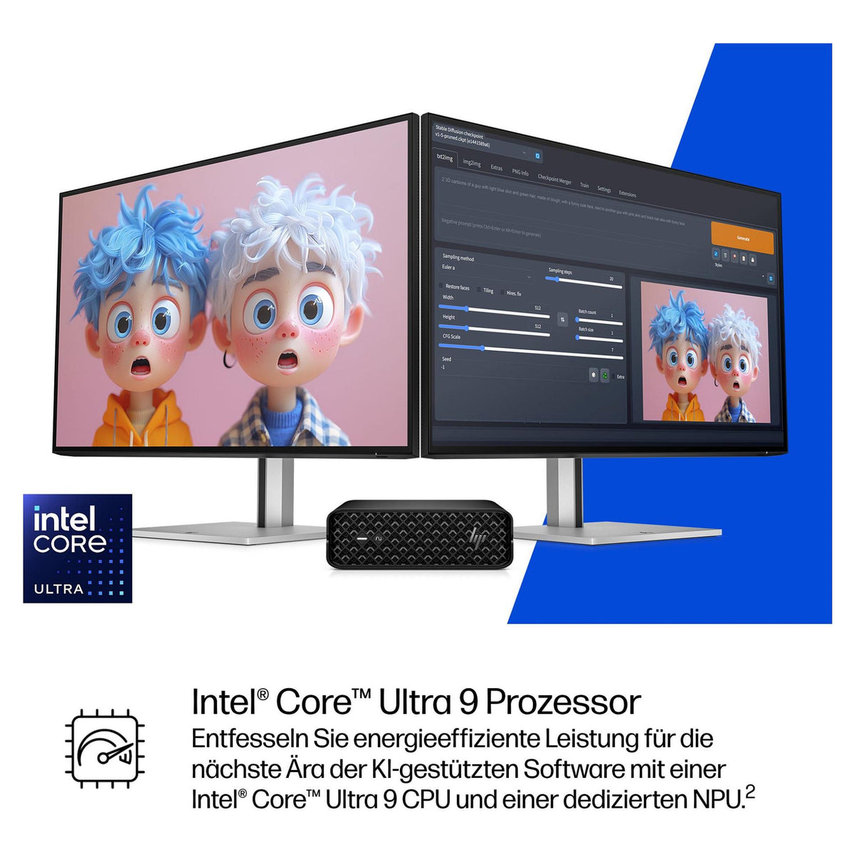 HP Z2 Mini G1i CU9 285K/64GB/1TBSSD/RTX PRO 2000/W11 Pro 1J Gar (DE)