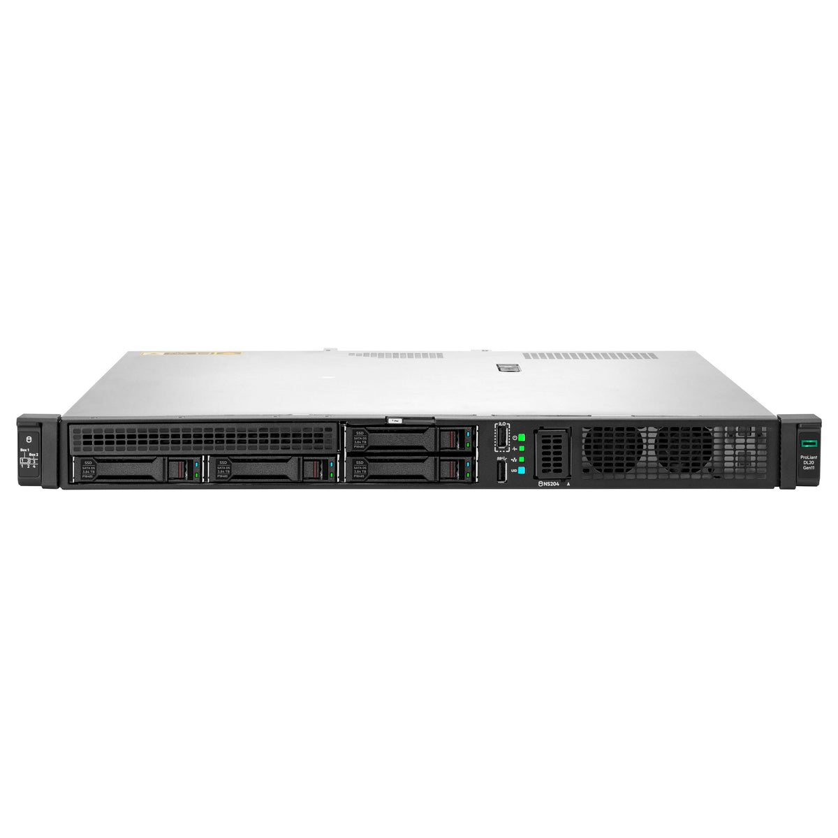 Server HPE ProLiant DL20 Gen11 1HE Xeon-E 6333P 6-Core 3.1GHz 1x32GB-U 4xSFF Hot Plug 2x480GB SSD 1000W