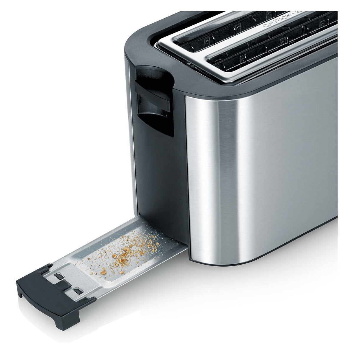 Automatik-Langschlitztoaster AT 2590 (edelstahl/schwarz, 1.400 Watt, fr 4 Scheiben Toast)