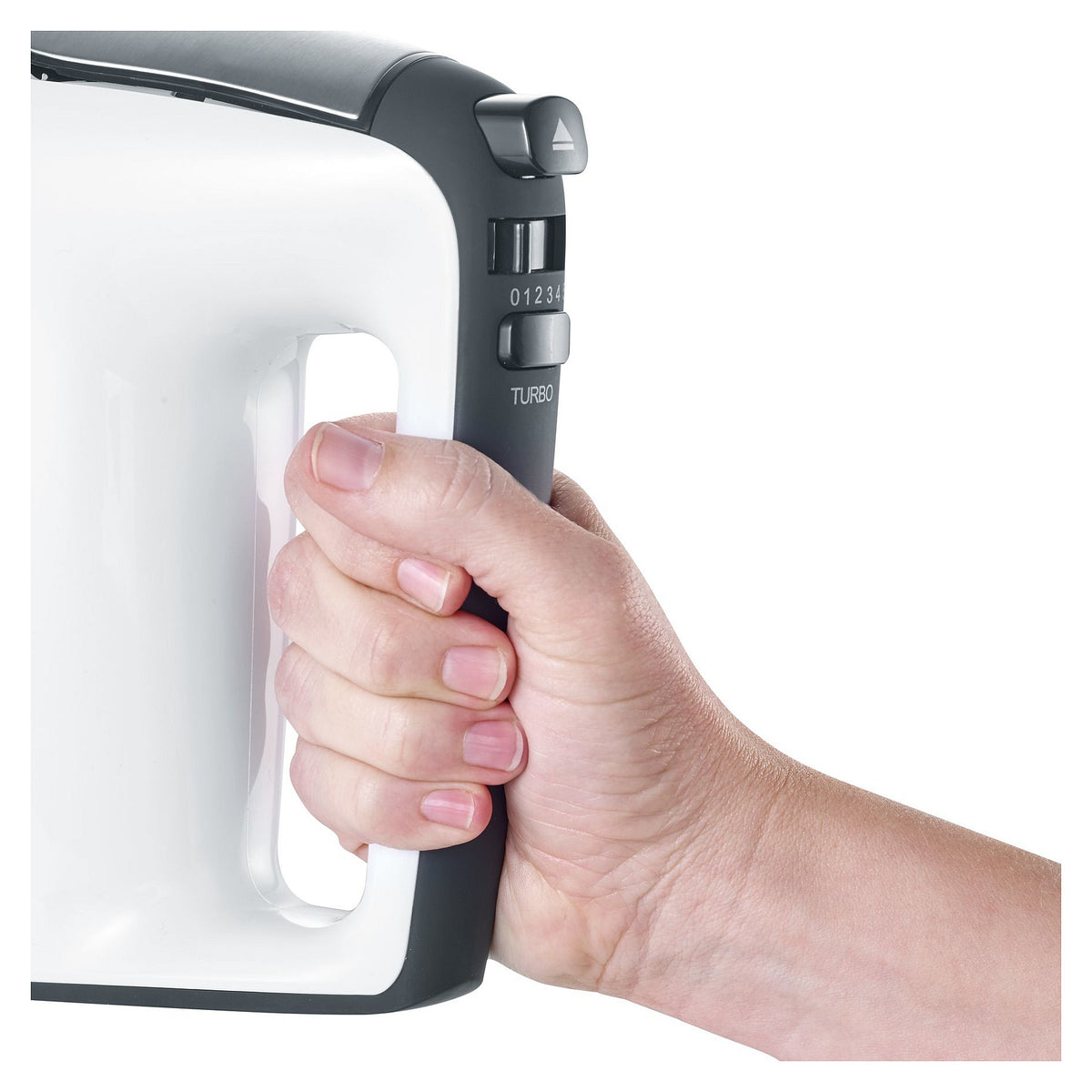 Handmixer HM 3830 (wei/schwarz, 400 Watt)