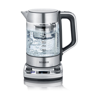 Teekocher Professional WK 3422 (edelstahl (gebrstet)/schwarz, 1,7 Liter)