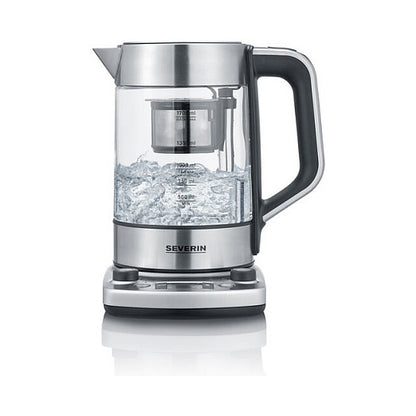Teekocher Professional WK 3422 (edelstahl (gebrstet)/schwarz, 1,7 Liter)