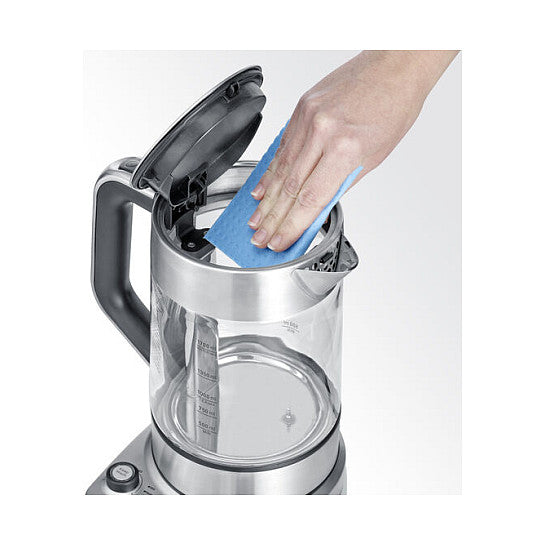 Teekocher Professional WK 3422 (edelstahl (gebrstet)/schwarz, 1,7 Liter)
