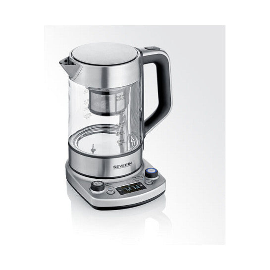 Teekocher Professional WK 3422 (edelstahl (gebrstet)/schwarz, 1,7 Liter)