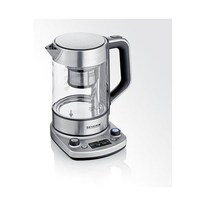 Teekocher Professional WK 3422 (edelstahl (gebrstet)/schwarz, 1,7 Liter)