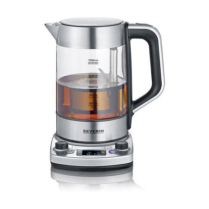 Teekocher Professional WK 3422 (edelstahl (gebrstet)/schwarz, 1,7 Liter)