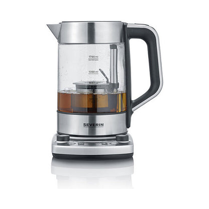Teekocher Professional WK 3422 (edelstahl (gebrstet)/schwarz, 1,7 Liter)