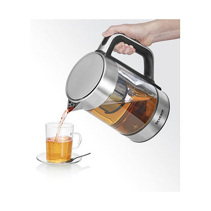Teekocher Professional WK 3422 (edelstahl (gebrstet)/schwarz, 1,7 Liter)