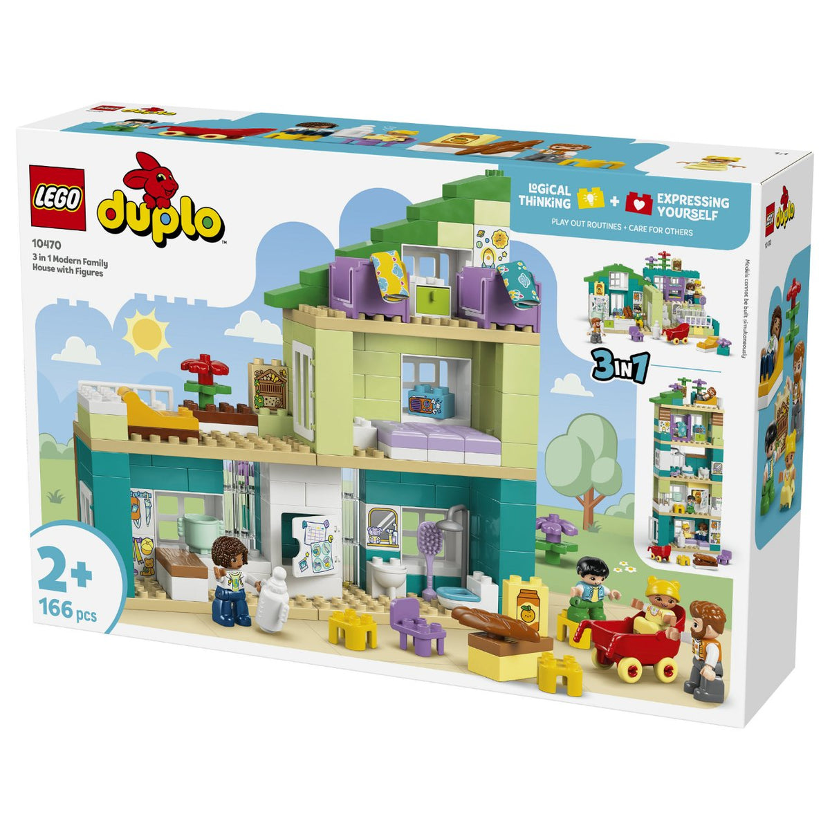 10470 DUPLO Town Modernes Familienhaus mit Figuren - 3-in-1-Set