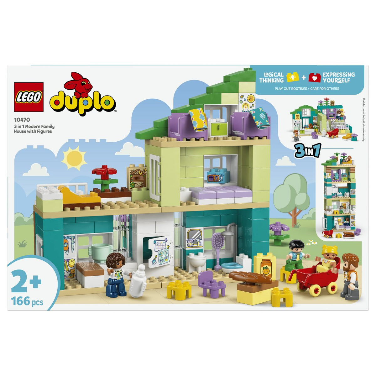 10470 DUPLO Town Modernes Familienhaus mit Figuren - 3-in-1-Set