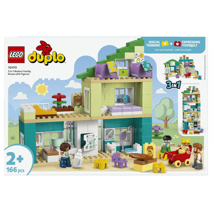 10470 DUPLO Town Modernes Familienhaus mit Figuren - 3-in-1-Set