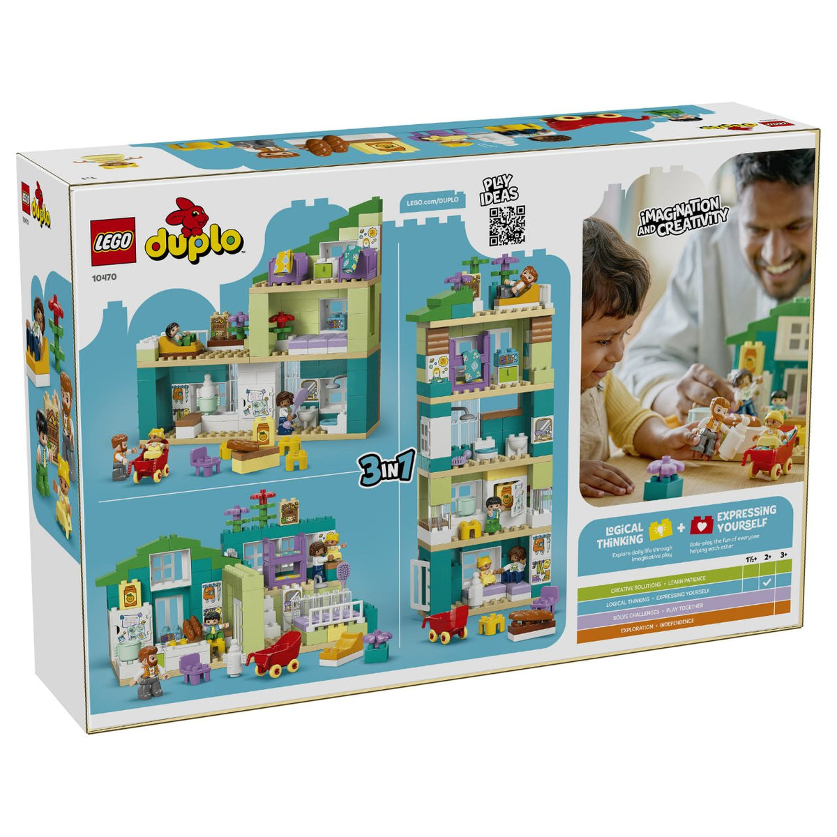 10470 DUPLO Town Modernes Familienhaus mit Figuren - 3-in-1-Set