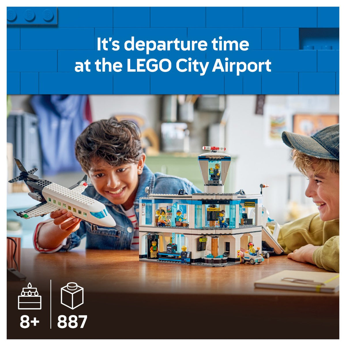 60502 City Flughafen mit Flugzeug
