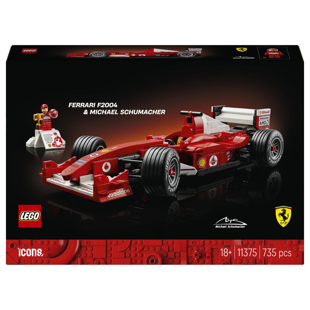 11375 Icons Ferrari F2004 und Michael Schumacher