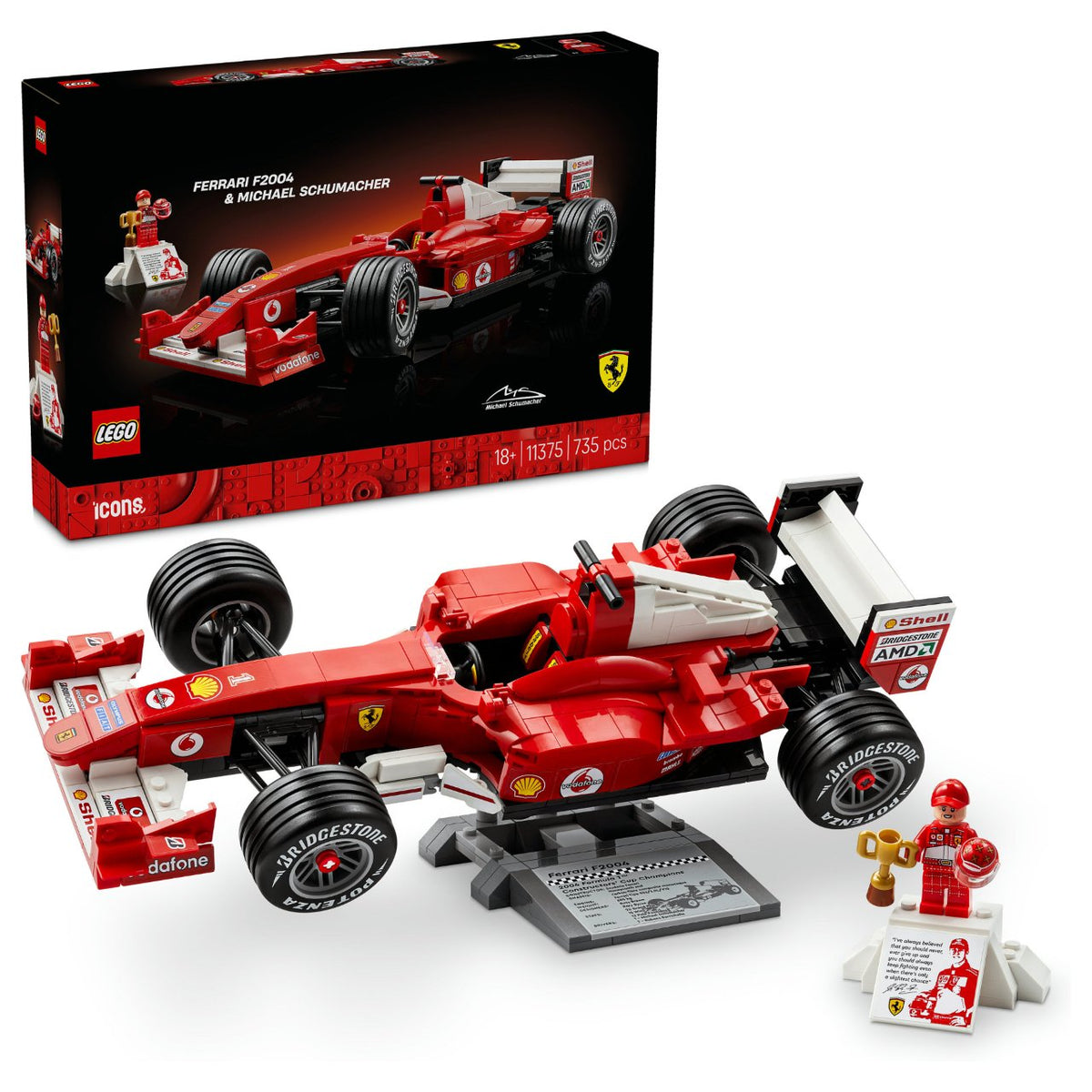 11375 Icons Ferrari F2004 und Michael Schumacher