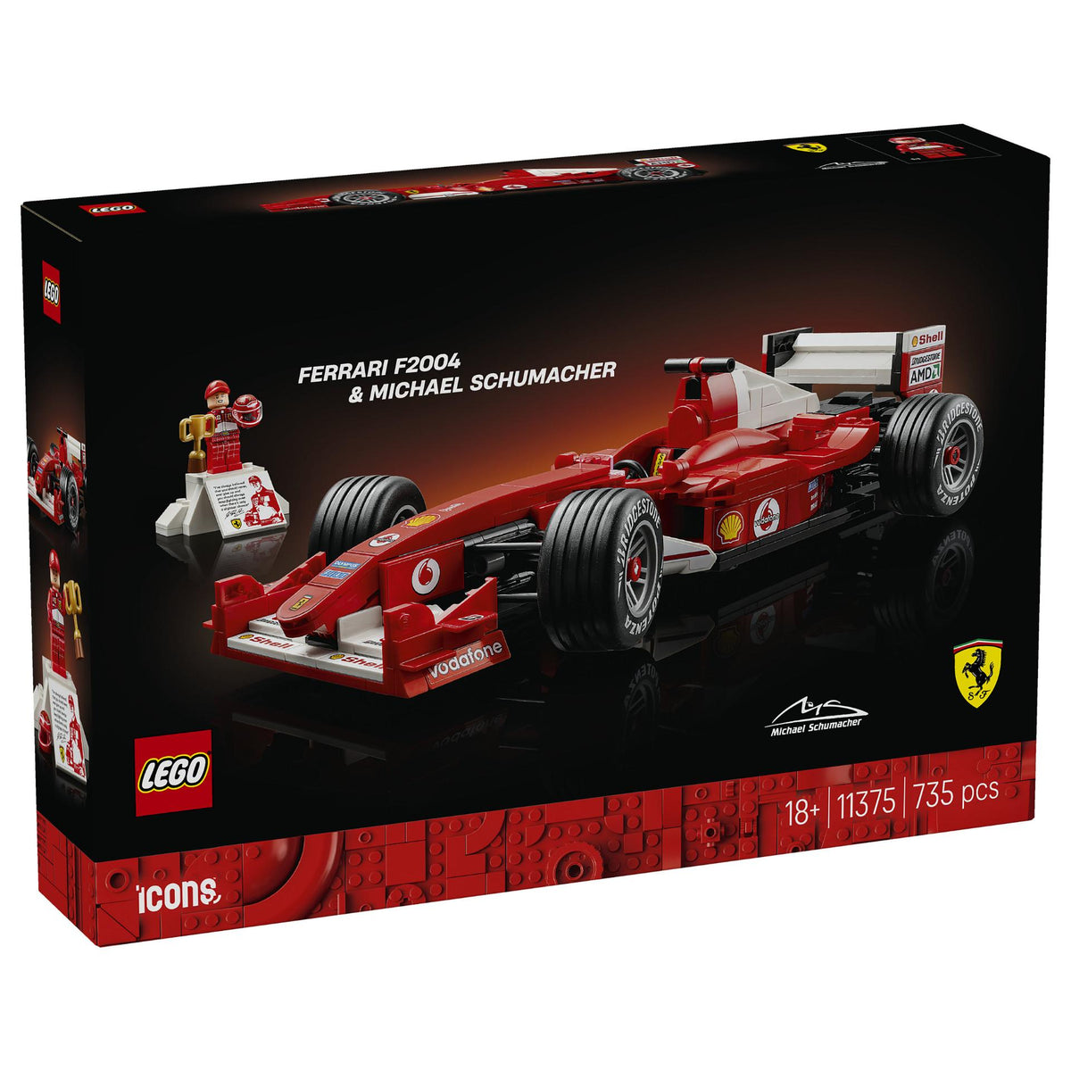 11375 Icons Ferrari F2004 und Michael Schumacher