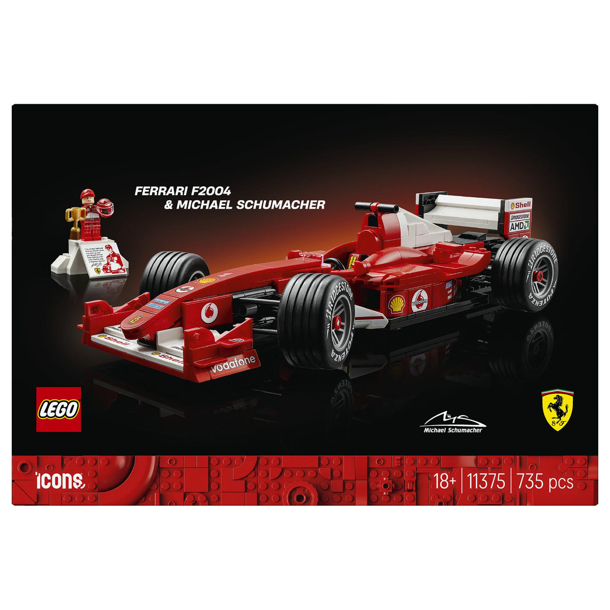 11375 Icons Ferrari F2004 und Michael Schumacher