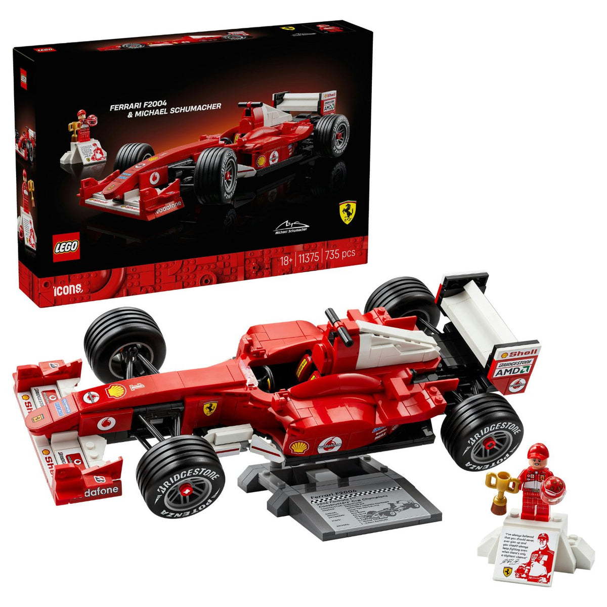 11375 Icons Ferrari F2004 und Michael Schumacher