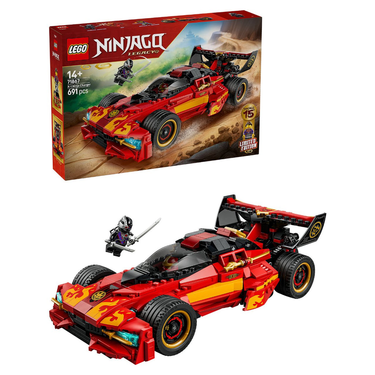 LEGO 71867 NINJAGO 15-jhriges Jubil. des X-1 Ninja Supercar