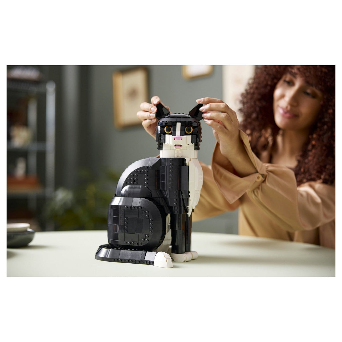 Ideas Schwarz-weisse Katze 21349