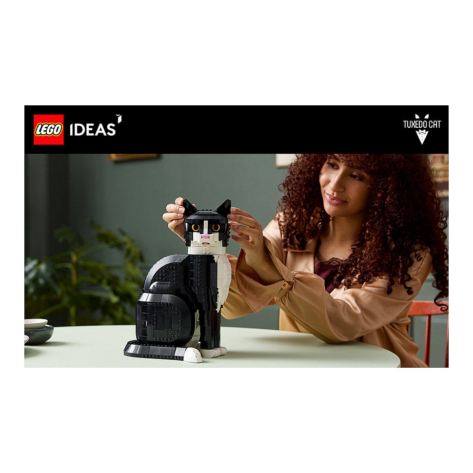 Ideas Schwarz-weisse Katze 21349