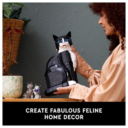 Ideas Schwarz-weisse Katze 21349