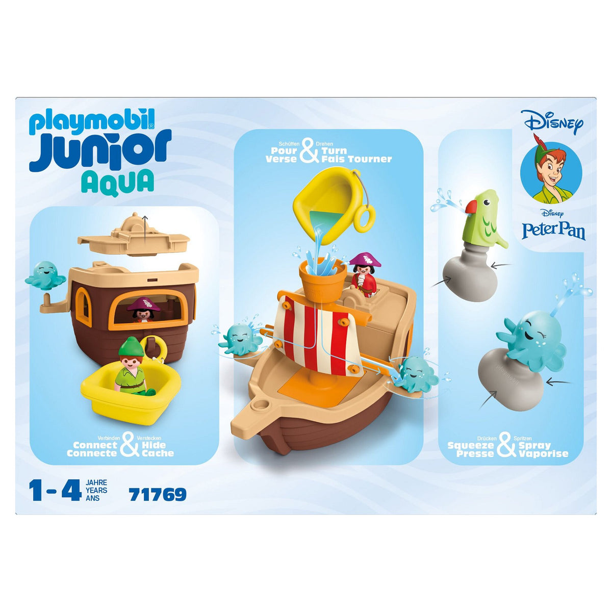 71769 Junior & Disney: Peter Pans Piratenschiff mit Wasserspritzspa