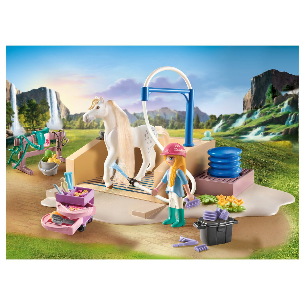 - Horses of Waterfall - Isabella & Lioness mit Waschplatz