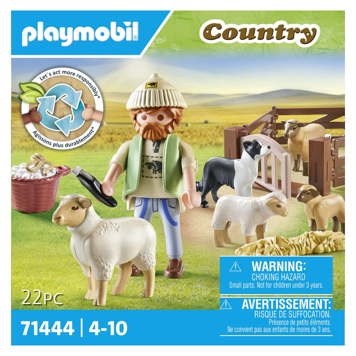 - Country - Junger Schäfer mit Schafen