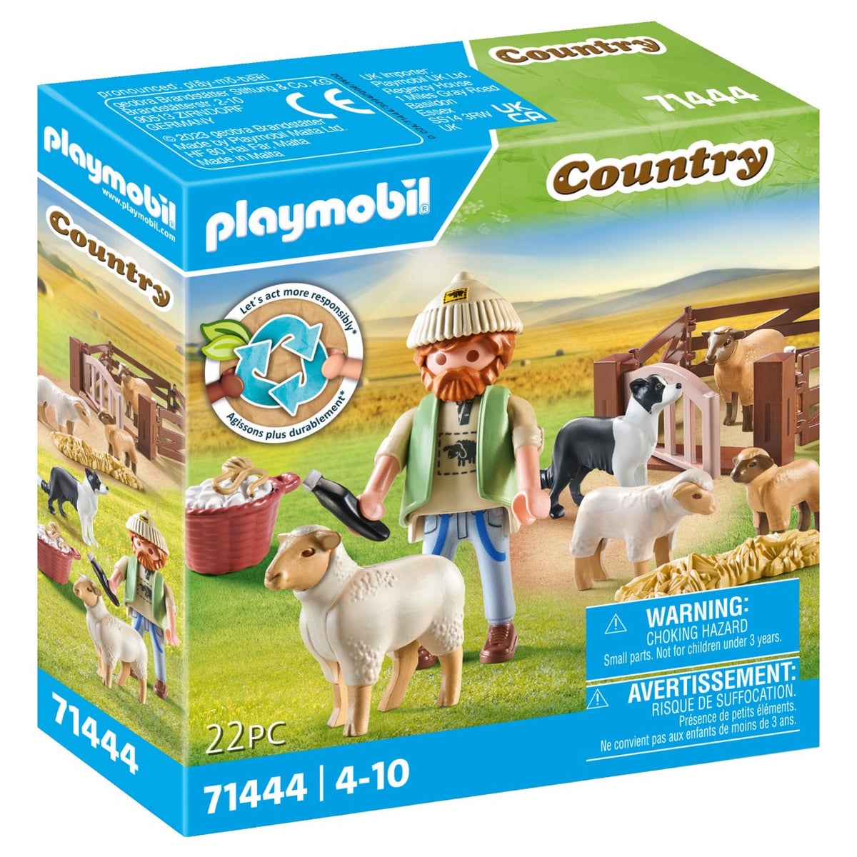 - Country - Junger Schäfer mit Schafen