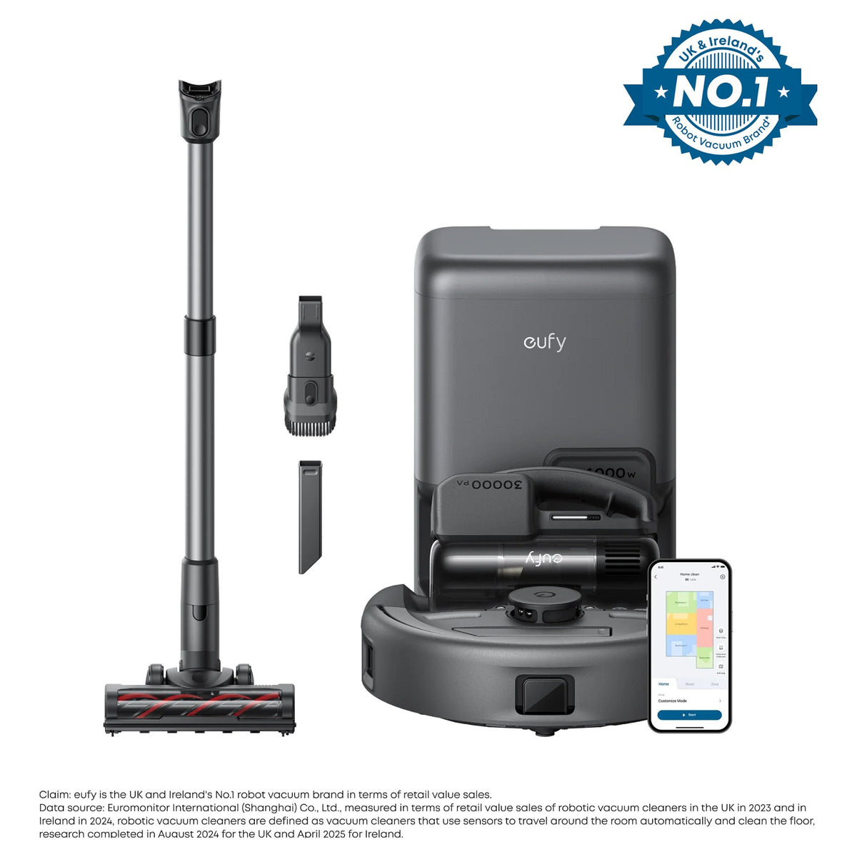 Robot Vacuum 3-in-1 E20