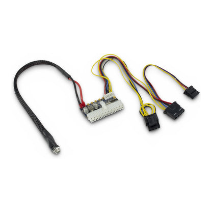 Inter-Tech Stromkabel - power DC jack, ATX, 20-polig zu interne Stromversorgung, 4-polig, SATA-Stromstecker, 4-Pin interner Netzanschluss (12 V)