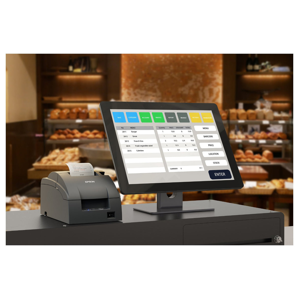 Epson TM-U220IIB 102 Serial PS NE sensor EDG
